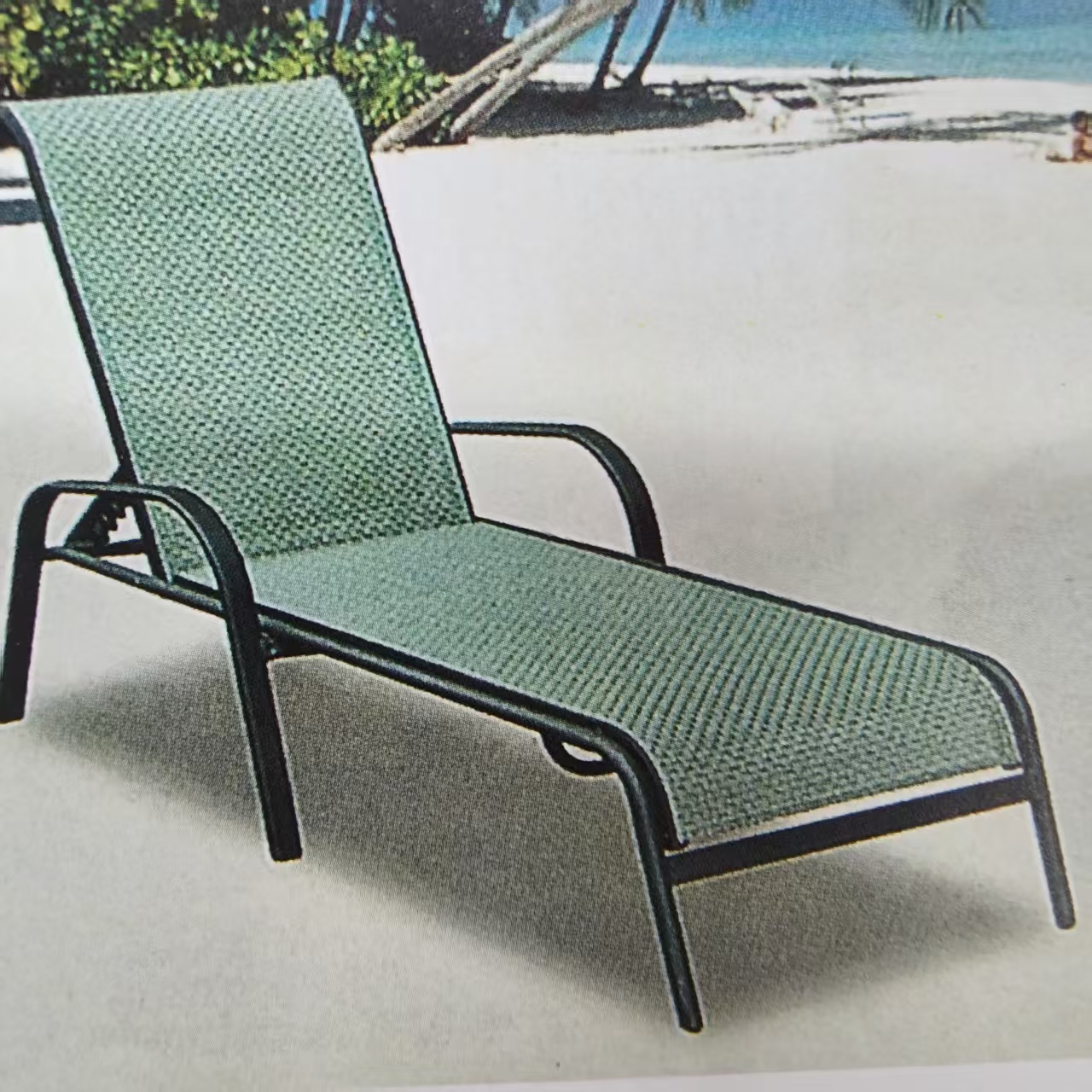 Outdoor leisure furniture: metal tables, chairs, rattan sofas, swings, sun umbrellas, outdoor tents details Picture