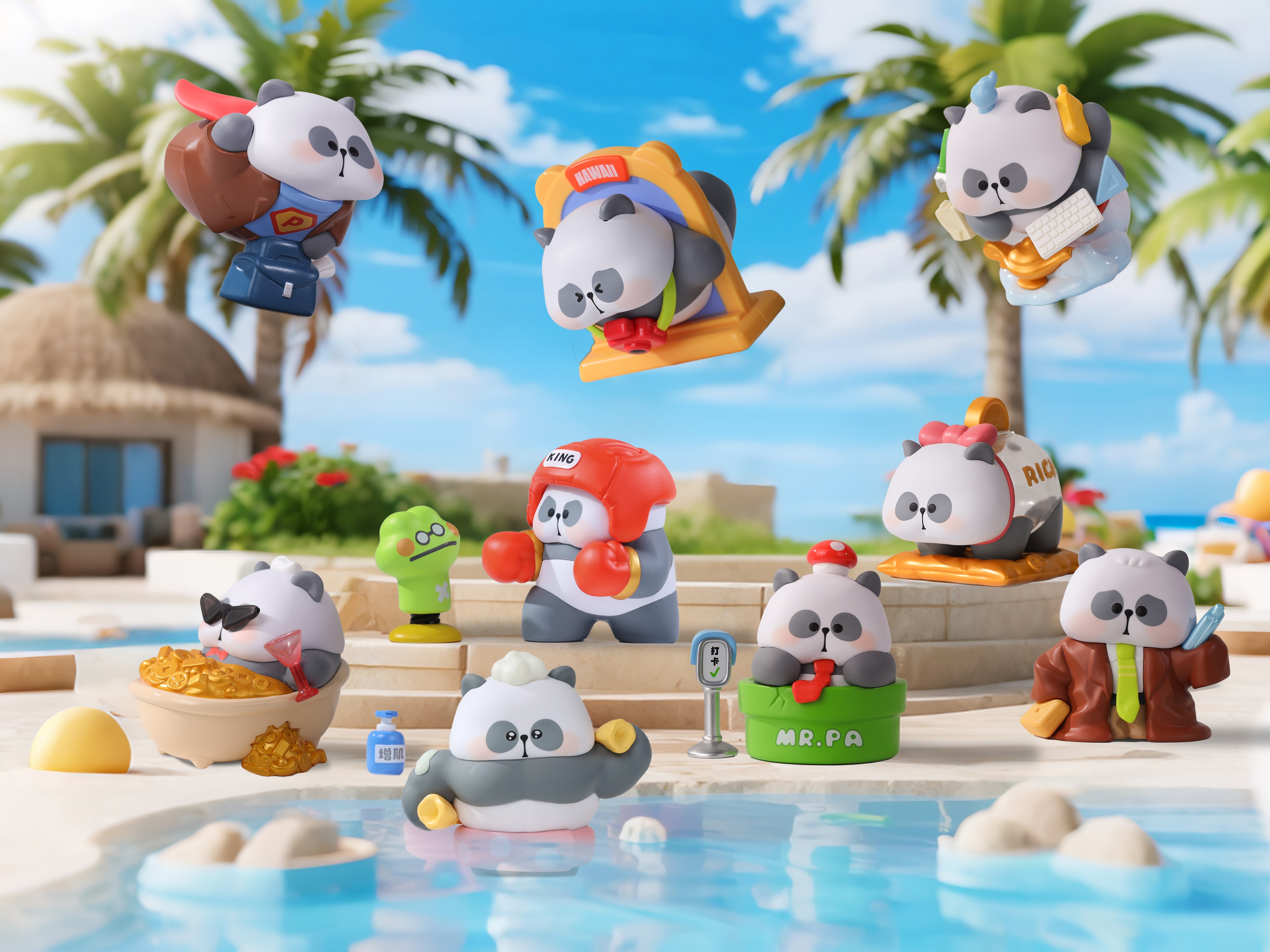 Toycity正版耙老师心愿清单系列盲盒潮玩周边熊猫摆件公仔手办可爱女礼物