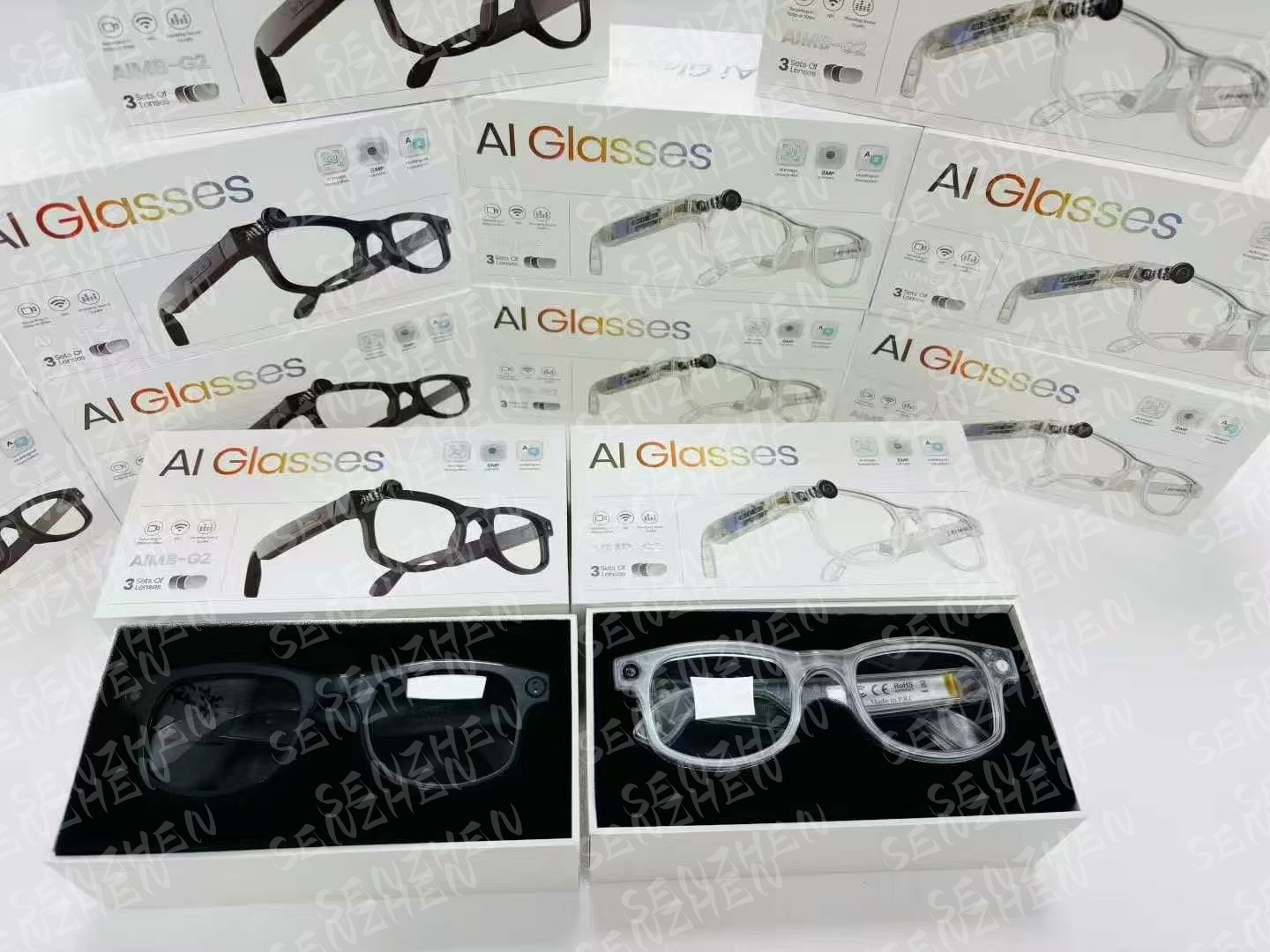 SENZHEN AI smart glasses can listen to music, answer calls, translate and take photos details Picture
