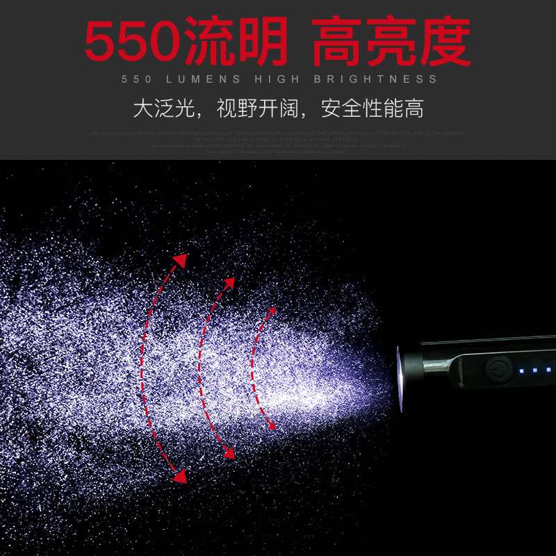 Bicycle lamp usb charging cycling lighting lamp, bicycle front lamp waterproof warning light, night cycling equipment Application Scenario
