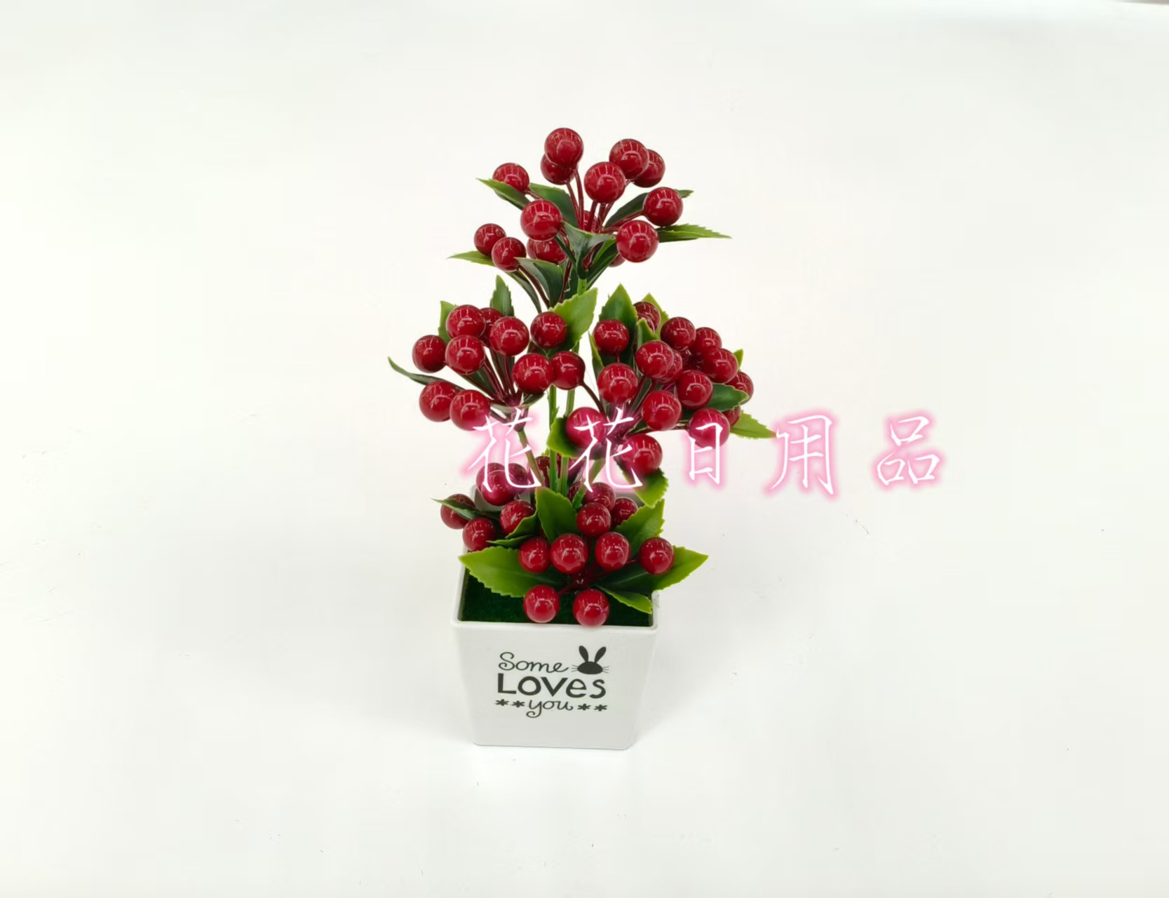 小盆栽/盆栽/盆栽摆件/仿真龟背竹/塑胶花产品图