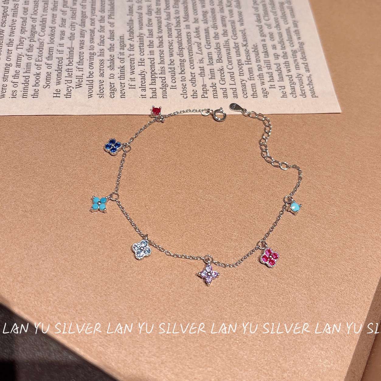 S925通体纯银 锆石手链女韩版简约手饰手链时尚百搭饰品产品图