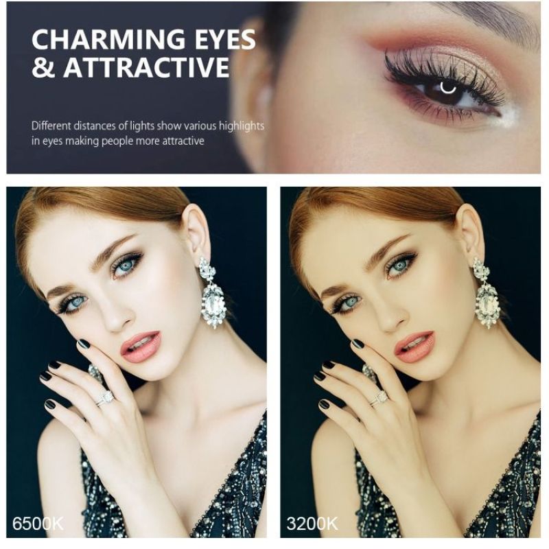 18 Inch Photography Light LED Ring Vlogging Selfie Beauty Photography Video Lights details Picture