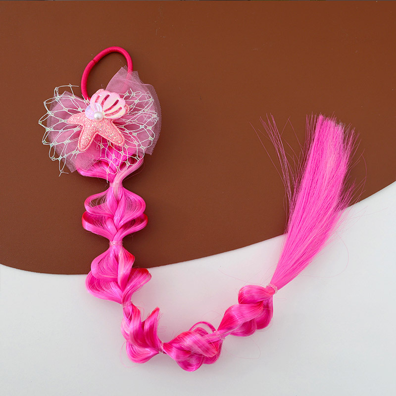 Children's false braids, hair clips, bows, cute bubble braids, hair clips, girls' non-damaging braided hair accessories, girls' headwear Specification image