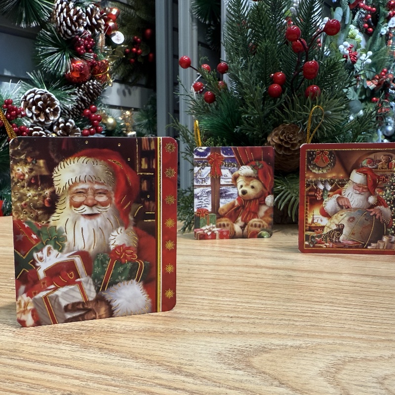 节日贺卡 圣诞祝福卡片 圣诞树装饰品