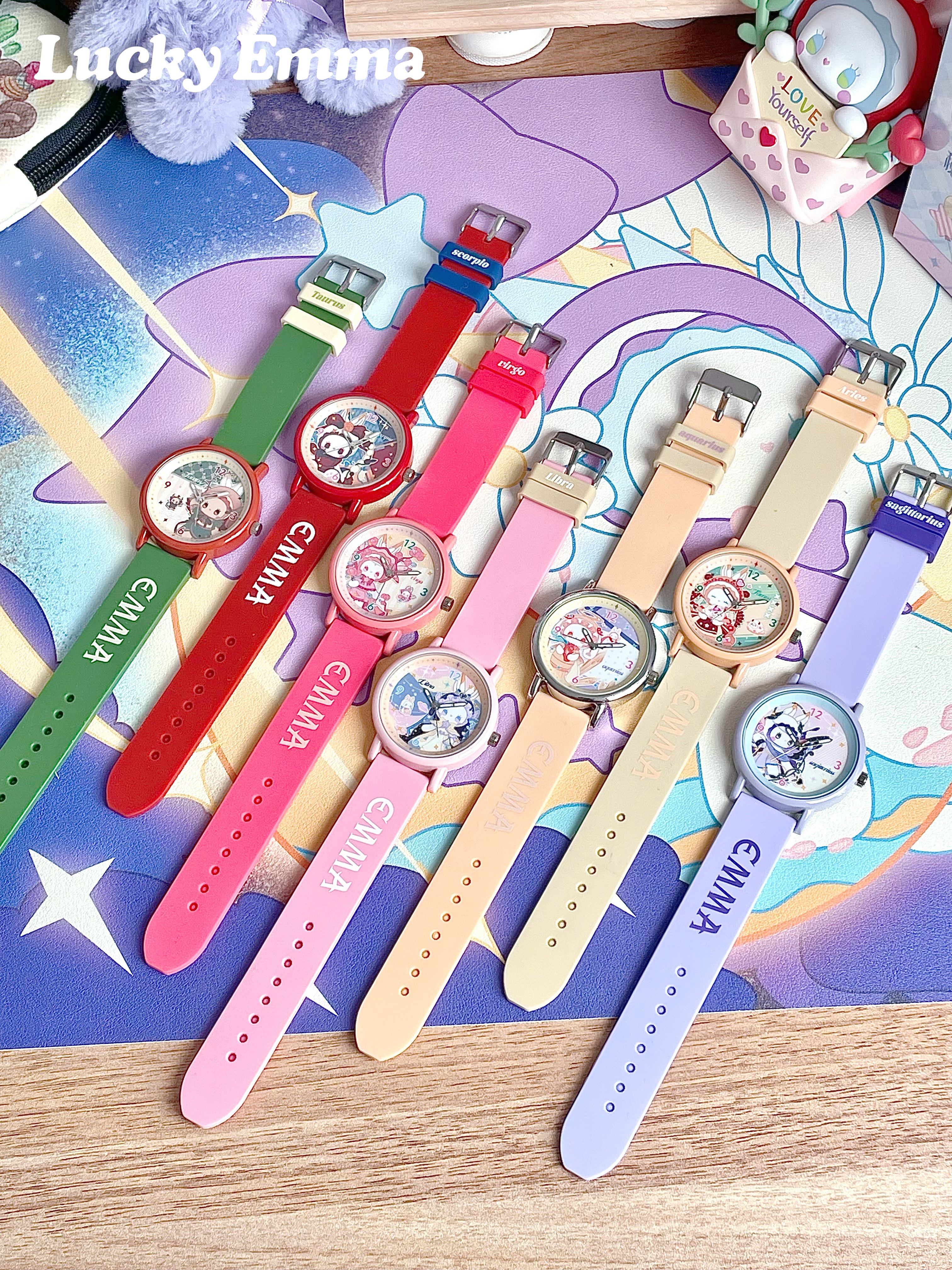 Genuine Emma Secret Forest Zodiac Series Watch, Trendy Blind Box, Cute Children's Wristwatch, Birthday Gift