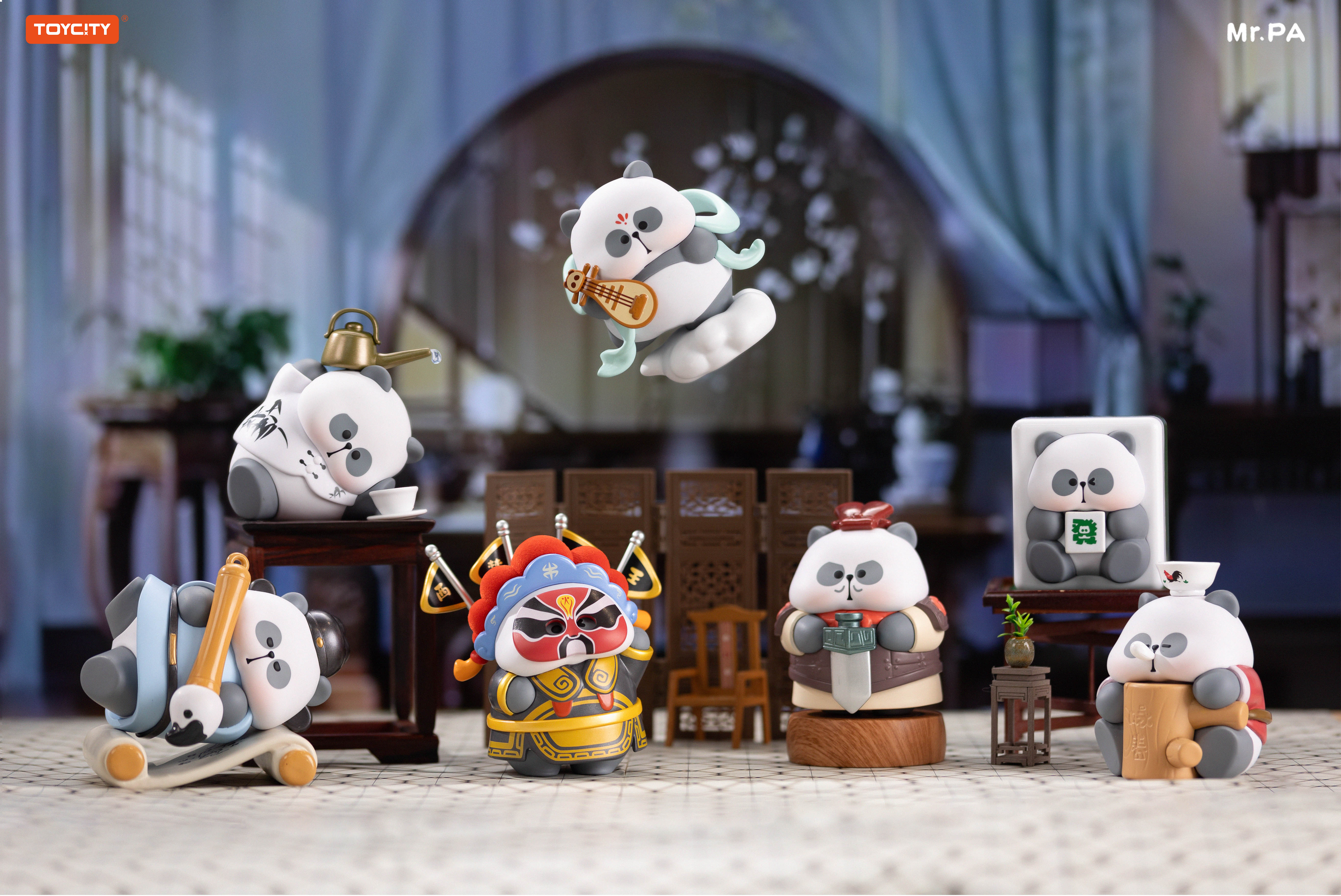 Toycity's Official Blind Box Of Teacher Ba Ba, Ba Ba Ba's National Treasure Study Tour Figurine, Panda Figurine, Birthday Gift, Desktop Decoration