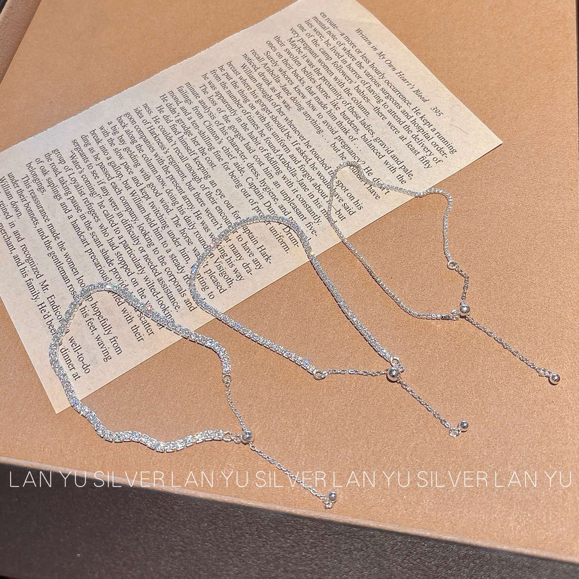 S925通体纯银锆石手链简约手饰锆手链女款时尚手链饰品