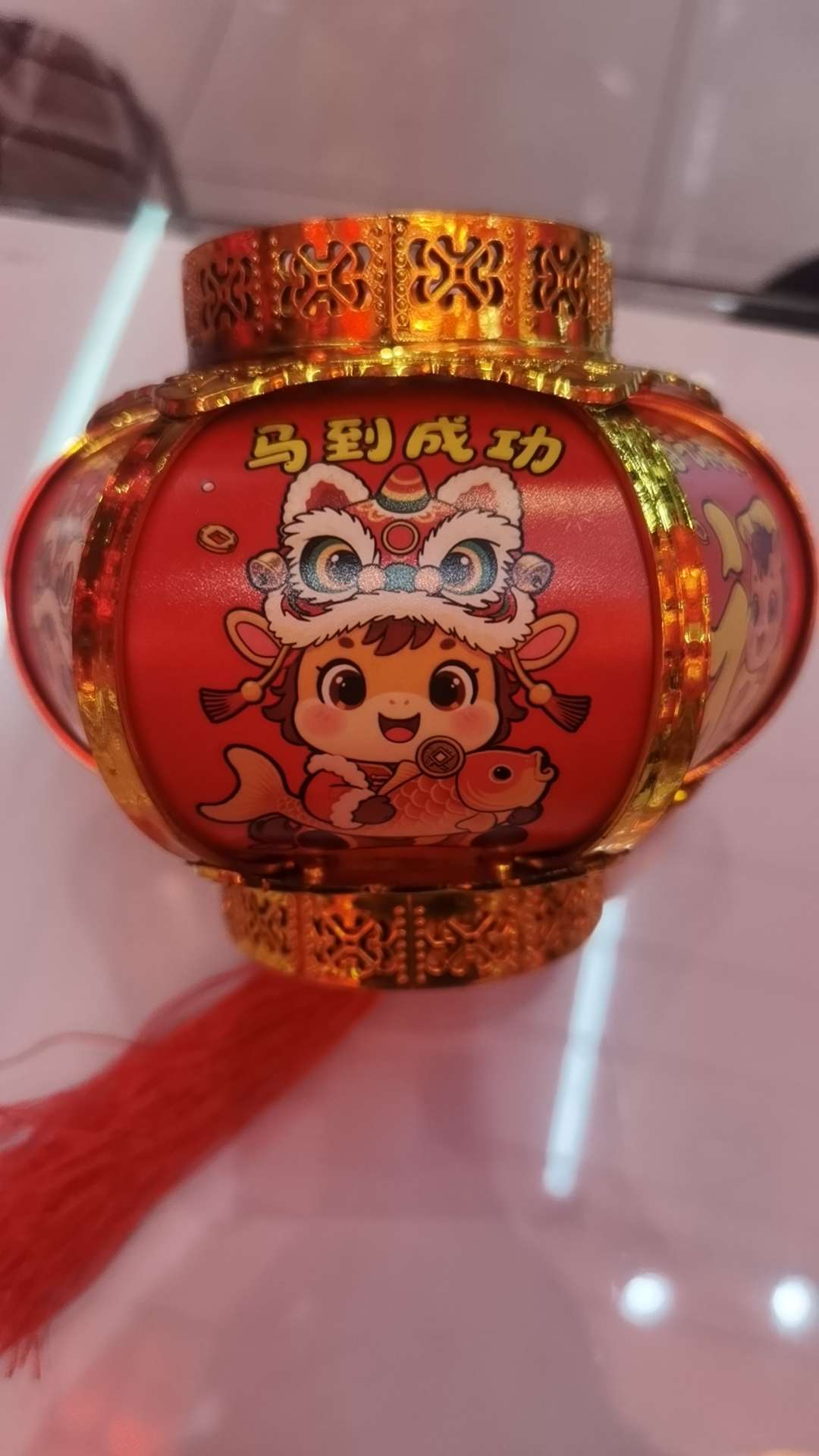 Good luck in the Year of the Horse. Zodiac horse lanterns, 8 inches details Picture