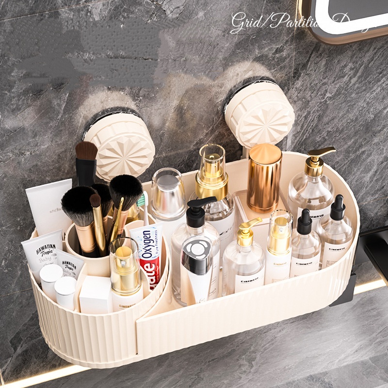 吸盘壁挂式卫生间置物架子浴室厕所洗手台洗漱台挂墙上收纳