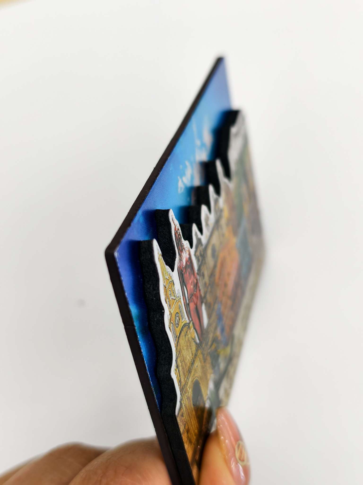 旅游纪念品景区银箔双层冰箱贴产品图