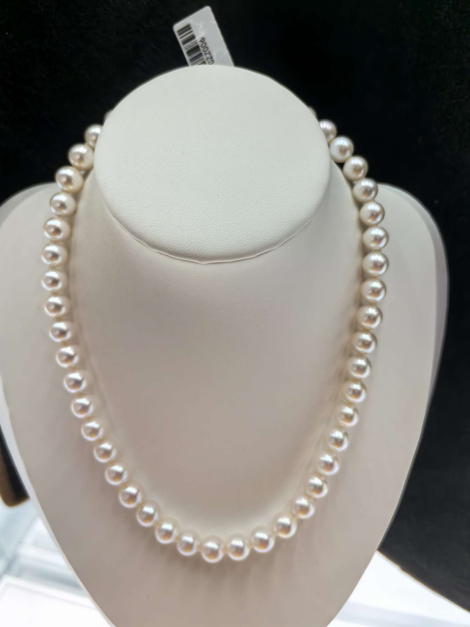 淡水珍珠项链9-10mm S925银元宝扣