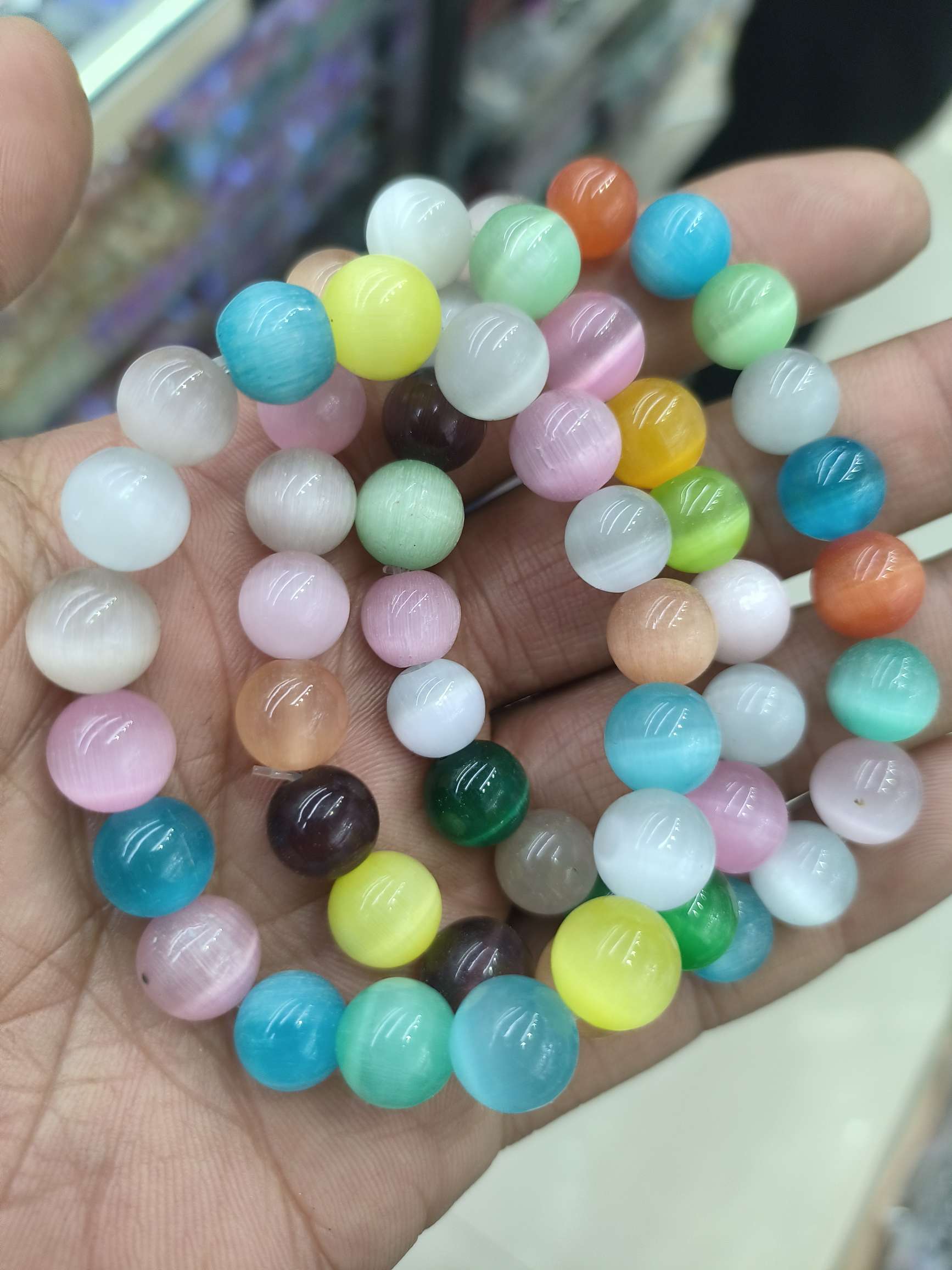 猫眼石宝石手串文玩手串多款手链饰品