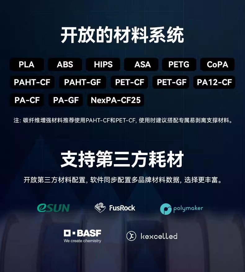 The Flash Casting Technology Guider 3 Ultra industrial-grade 3D printer features dual nozzles for high-speed printing, simple operation, support for various consumables, and high-precision large-sized raft layer support for high-speed printing pic 7