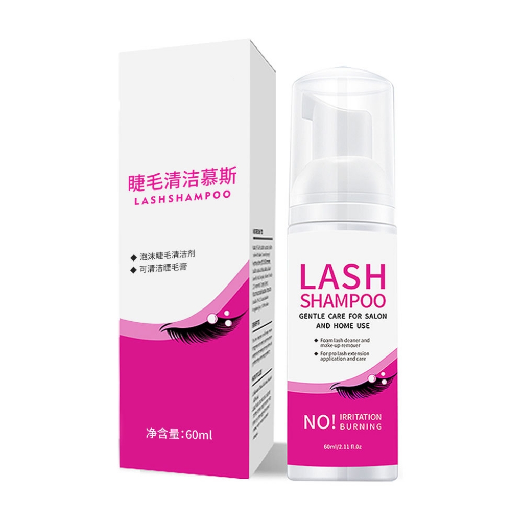 Eyelash cleansing mousse, eyelash spa bubble, eye cleansing, non-irritating, eyelash extension, eyelash makeup remover foam