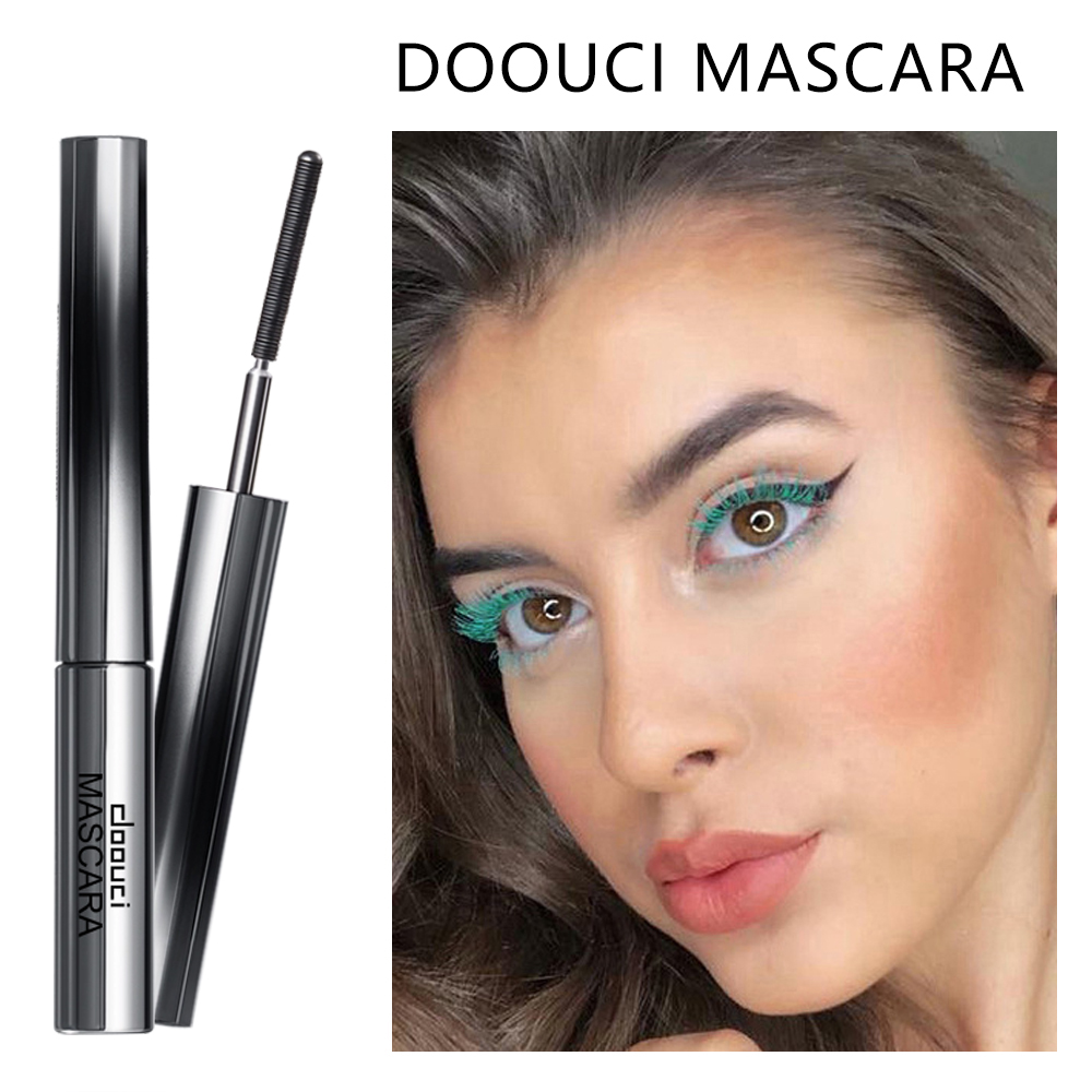 DOOUCI small tube mascara is waterproof, non-smudging, lengthening, slender, curling, thick, colorful base and styling cream, cross-border mascara details Picture