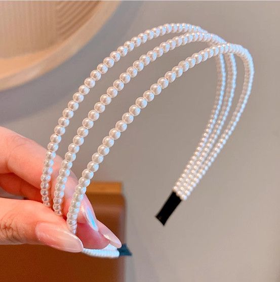 Girls' super fairy-like hair bundles, baby pearl hair bands, new hair accessories for girls in 2025, children's hair clips, headbands, forest-style fairy-like beauty Item Picture