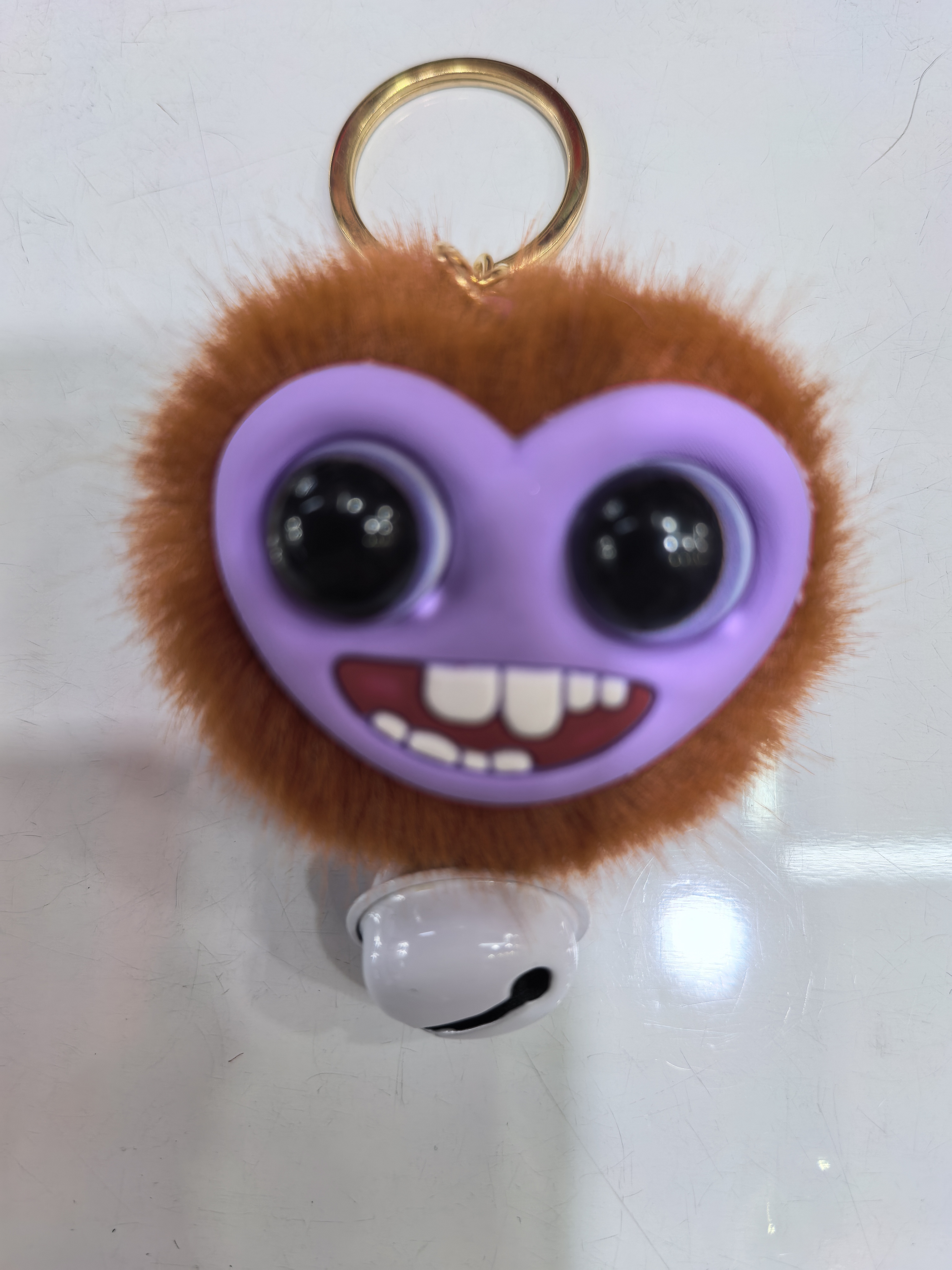 3711琪丽莎饰品毛球卡通钥匙扣钥匙挂钥匙挂