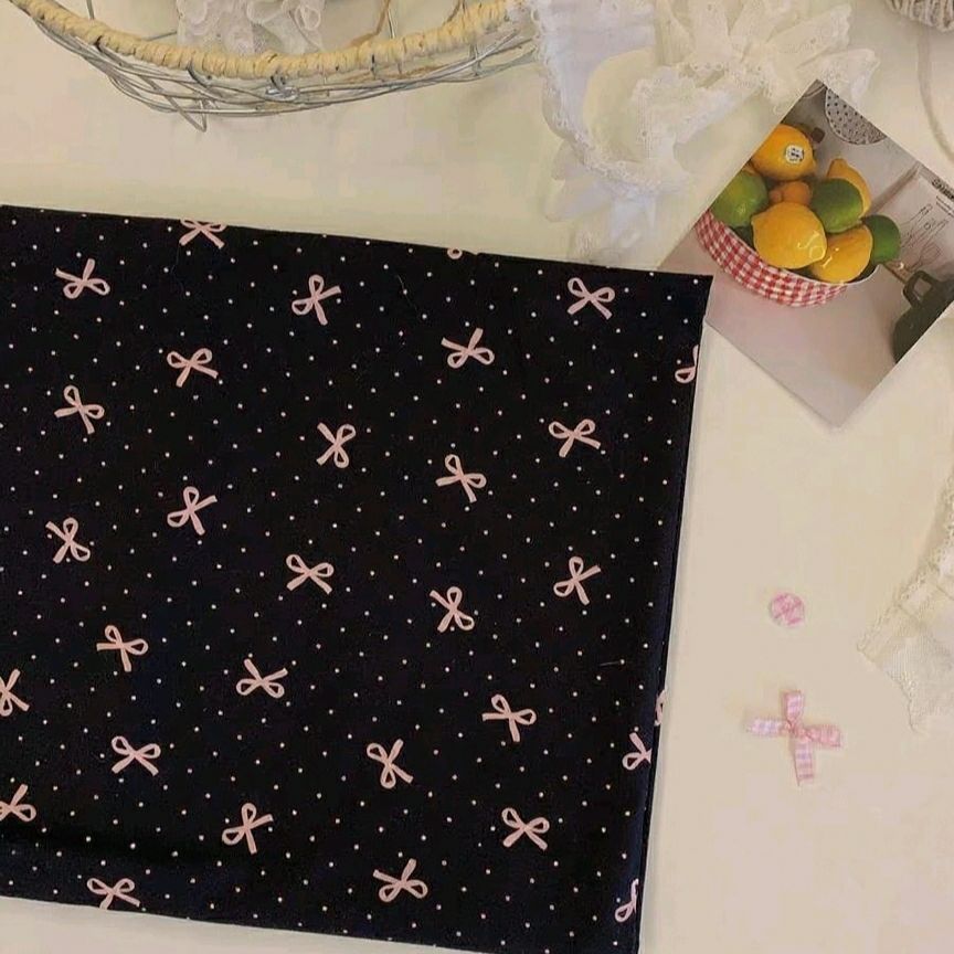 可爱ins风波点蝴蝶结桌布宿舍装饰手工制作产品图