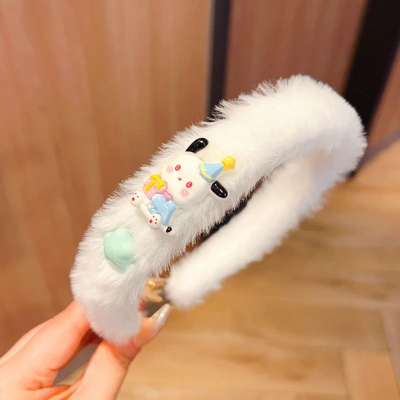 Sanrio Cartoon Star Kuromi Children's hair Band, hair band headwear, little girl washing face, pressing hair band, no hair damage children's headwear detail image 2