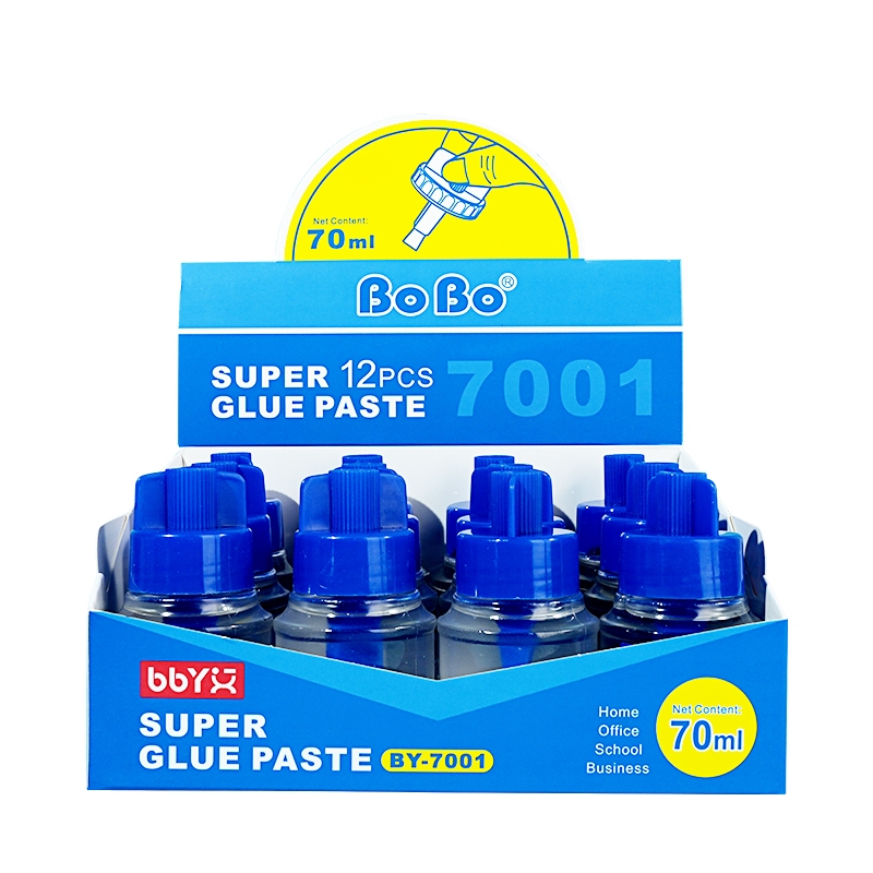 BY-7001 English Version with Brush Adhesive, 70ml, student-specific, environmentally friendly, fast bonding, easy to use, odorless, and free of formaldehyde full figure