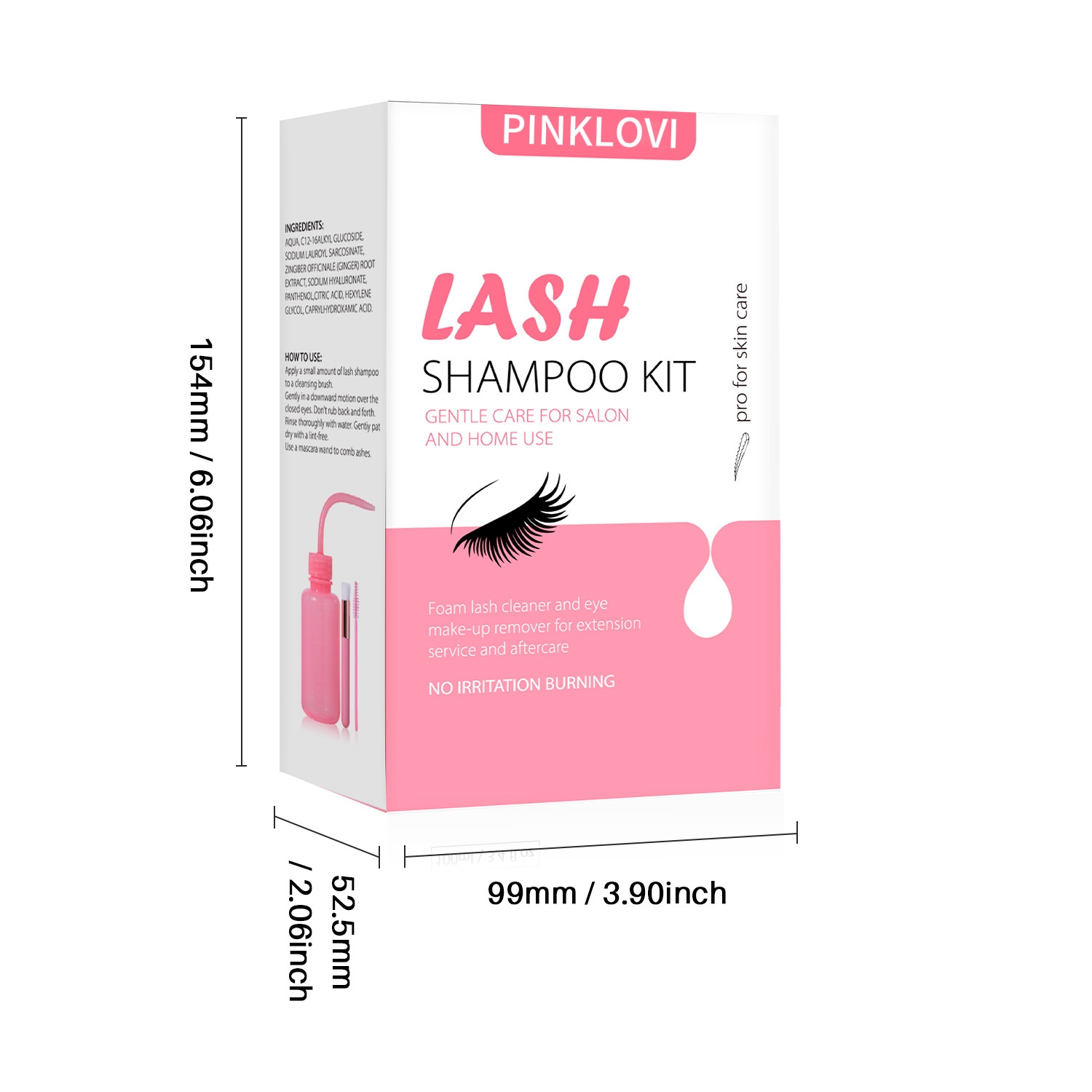 Eyelash mousse set, oil stain removal, false eyelash cleaning, water temperature and non-irritating, quick and effective detail image 9