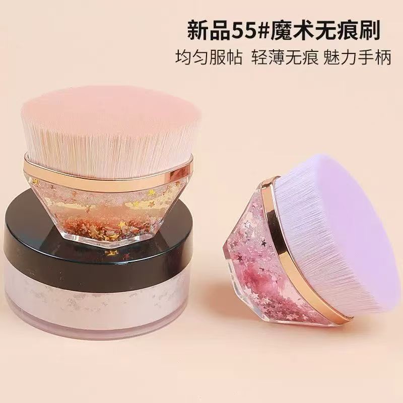 美之秀55号魔术粉底刷化妆刷不卡粉遮瑕细节图