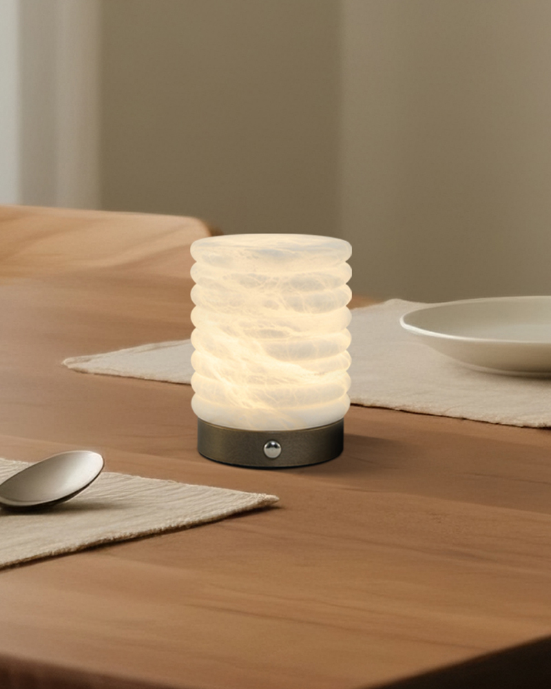 Creative desk lamp decoration, night light, girl decoration desk lamp, marble ambient light details Picture