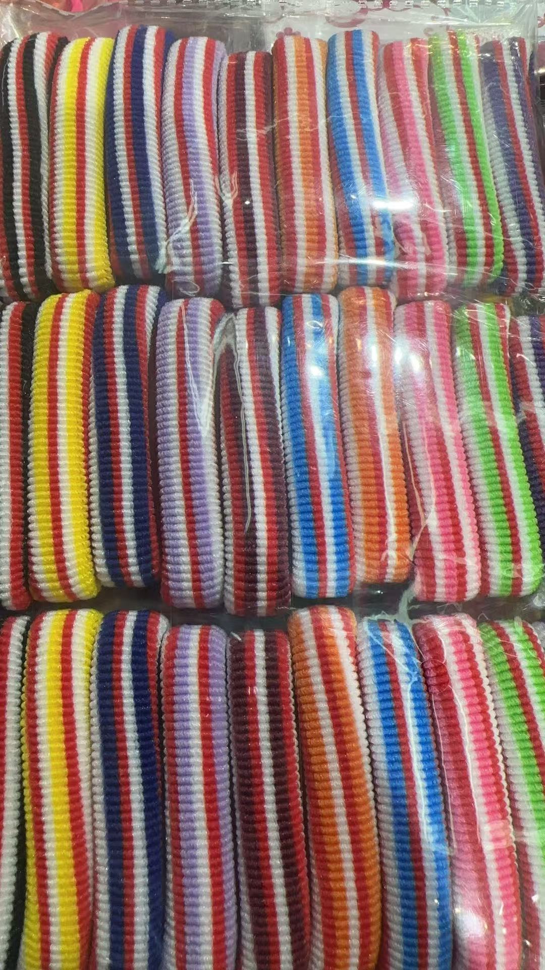 Korean-style children's hair tie, small intestine satin hair band, simple and fashionable women's leather band headwear, big brand style Item Picture