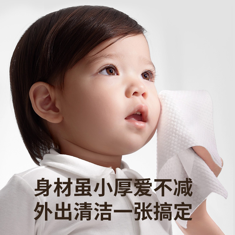 家用婴儿湿巾宝宝一次性手口柔水巾新生儿专用卡通加厚湿巾纸详情6