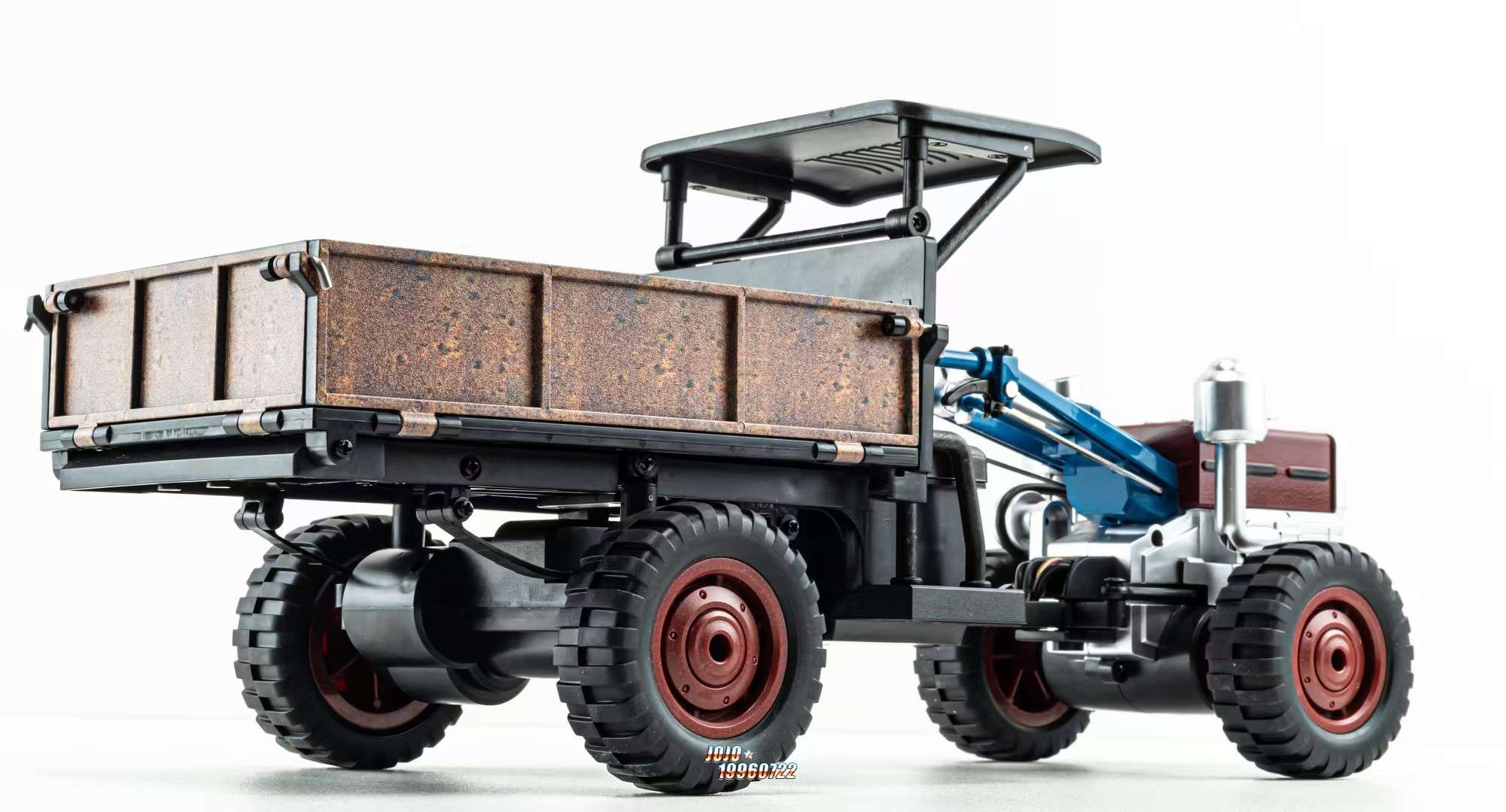 RC remote control car, retro tractor, hand-operated tricycle, four-wheel drive remote control car detail image 6