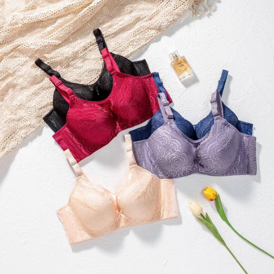 Cross-border lingerie: Women's plus-size bras without underwire detail image 14