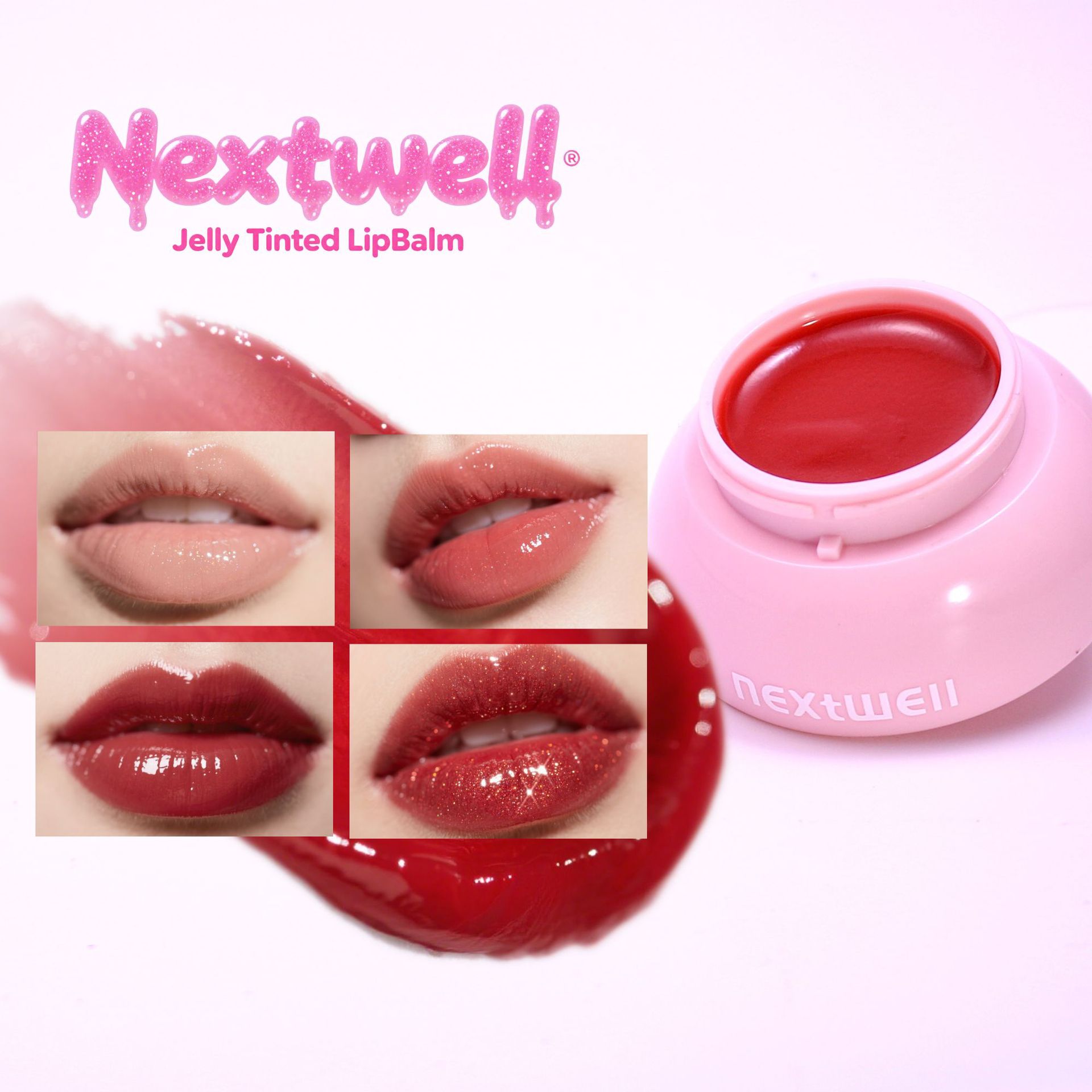 Crossborder specialty Next bien explosión de estilo aqua mirror Lip Balm lápiz labial espejo esmalte labial impermeable de larga duración hidratante humedecedor lip balm fabricante al por mayor líquido lip gloss lip mask Specification image