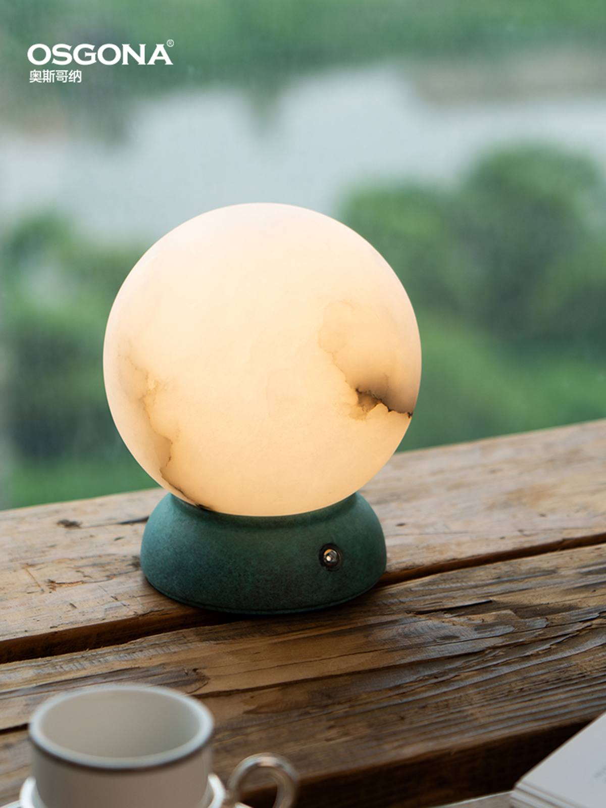 Creative table lamps, marble ambient lights, decorative home lamps, ornaments, night lights details Picture