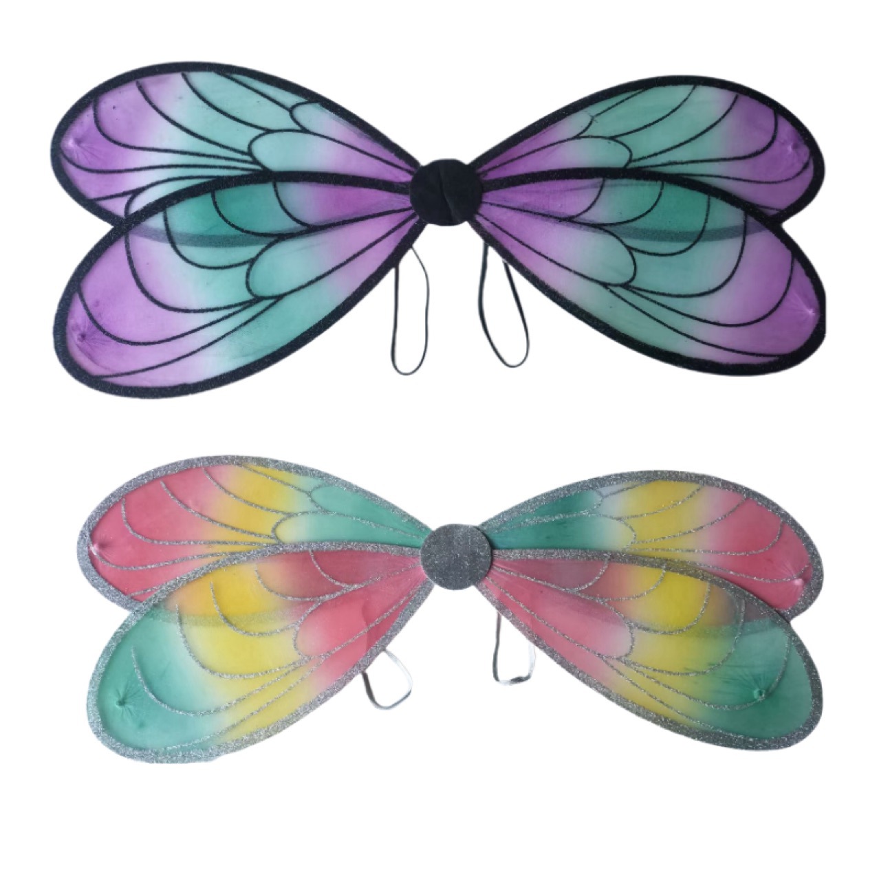 亚马逊跨境新款炫彩蜻蜓翅膀舞台儿童节日派对表演道具