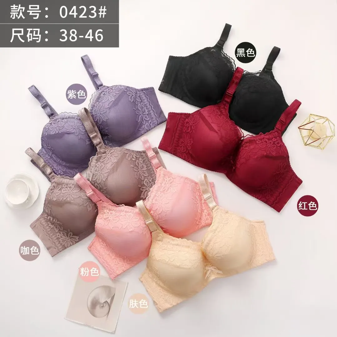 Cross-border lingerie: Women's plus-size bras without underwire detail image 8