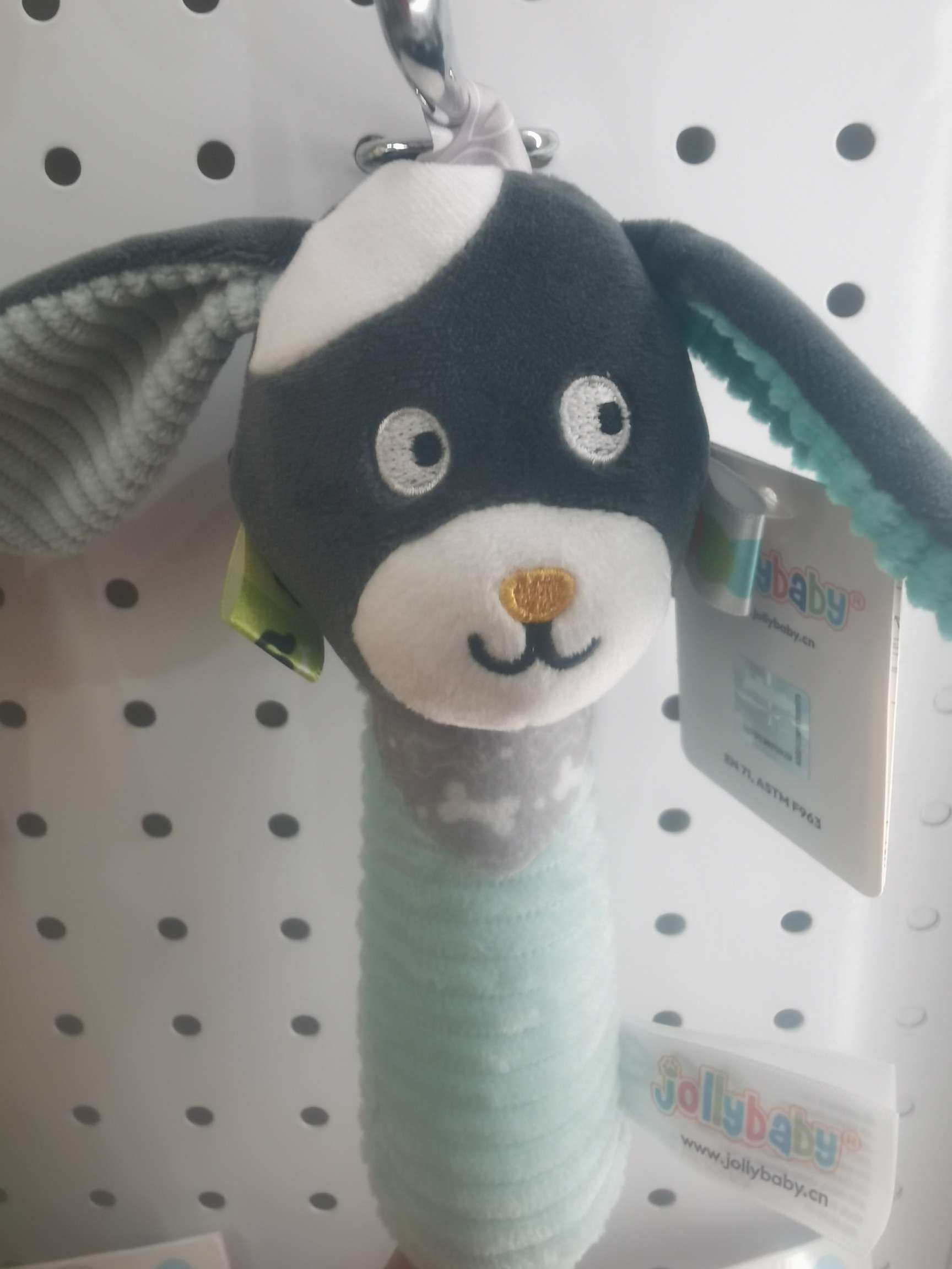Jollybaby小狗BB棒乐萌趣早教婴儿安抚玩具哄睡神器宝宝舒适感官刺激