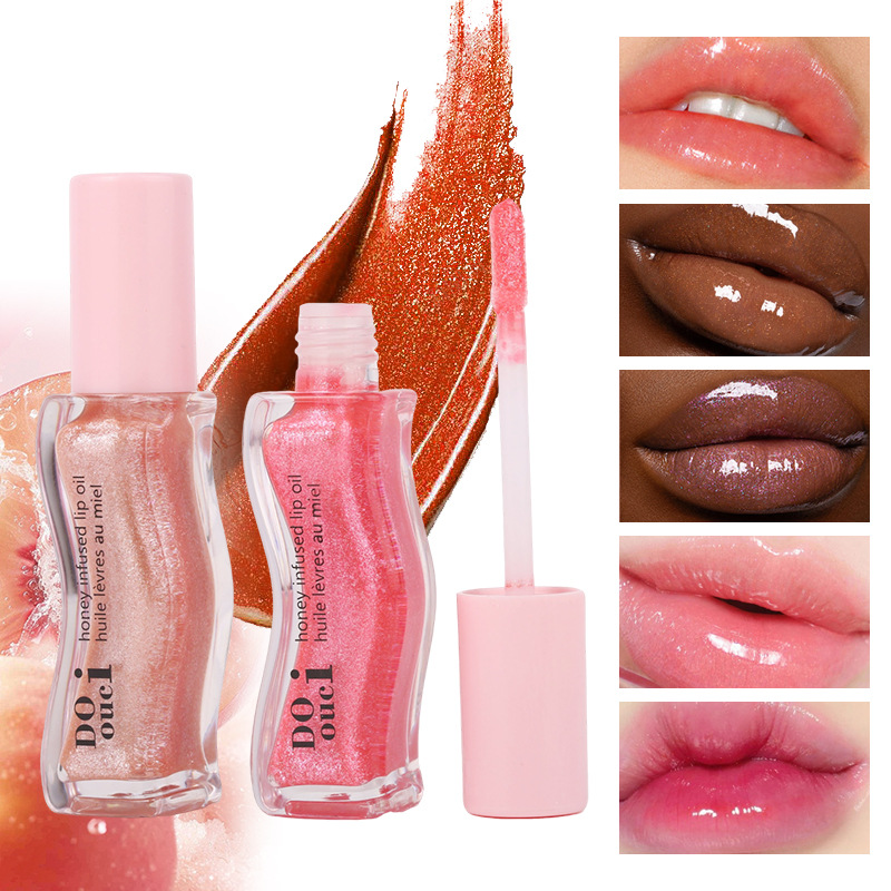 DOOUCI cross border blast super shining miel lip lip oil esmalte de labios hidratante lip lip oil reparador lip lip lip gloss fábrica al por mayor Item Picture