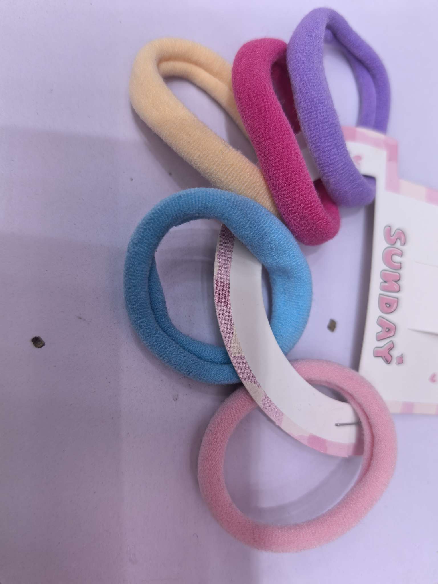 鸡蛋花发夹十5个5公分毛巾圈  春天色系详情图3