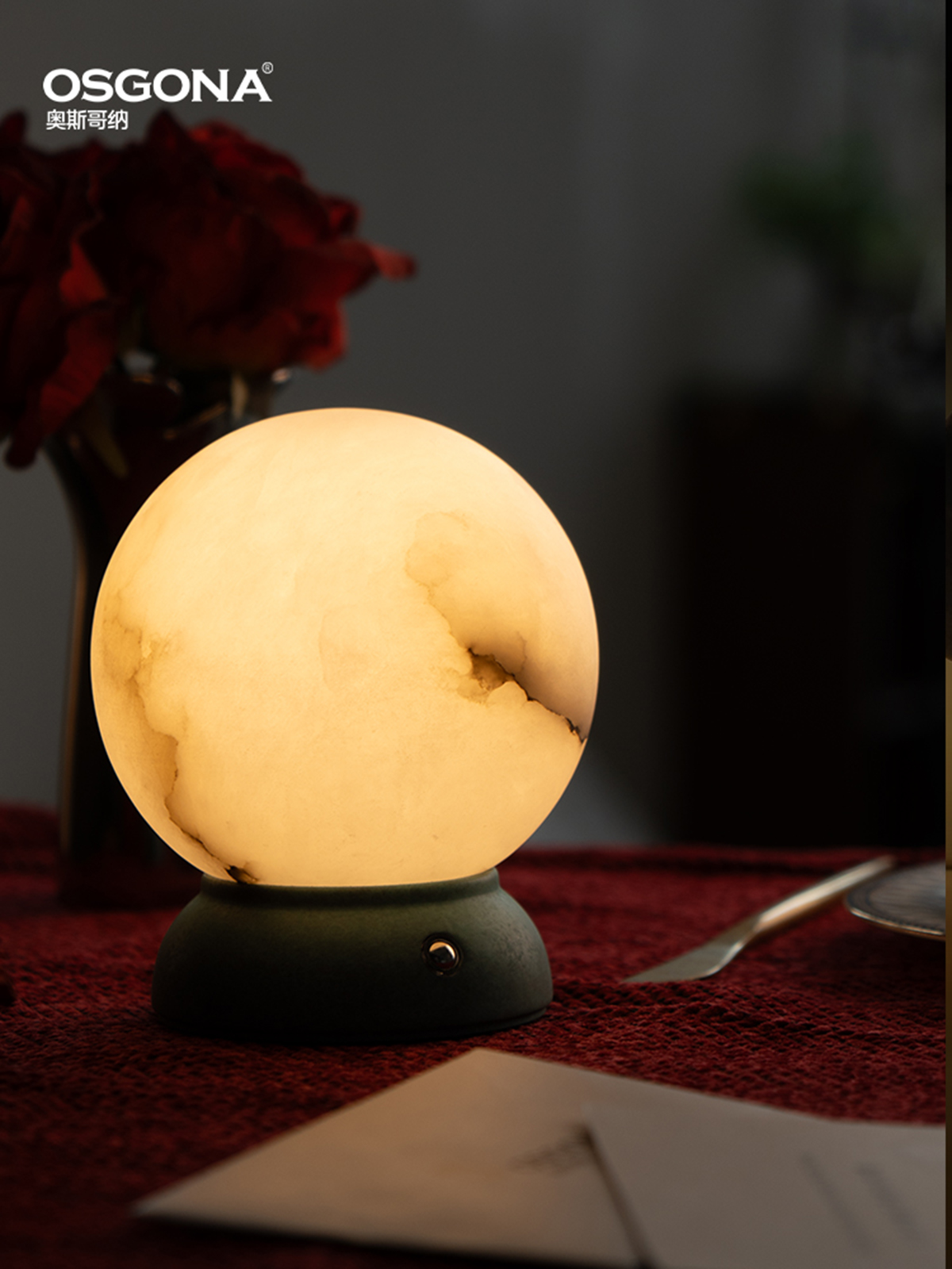 Creative table lamps, marble ambient lights, decorative home lamps, ornaments, night lights full figure
