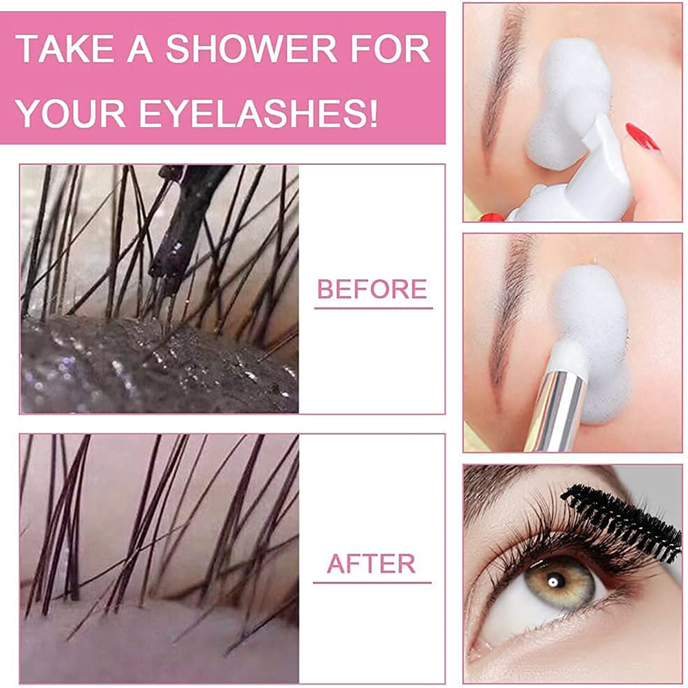 Eyelash mousse set, oil stain removal, false eyelash cleaning, water temperature and non-irritating, quick and effective detail image 8