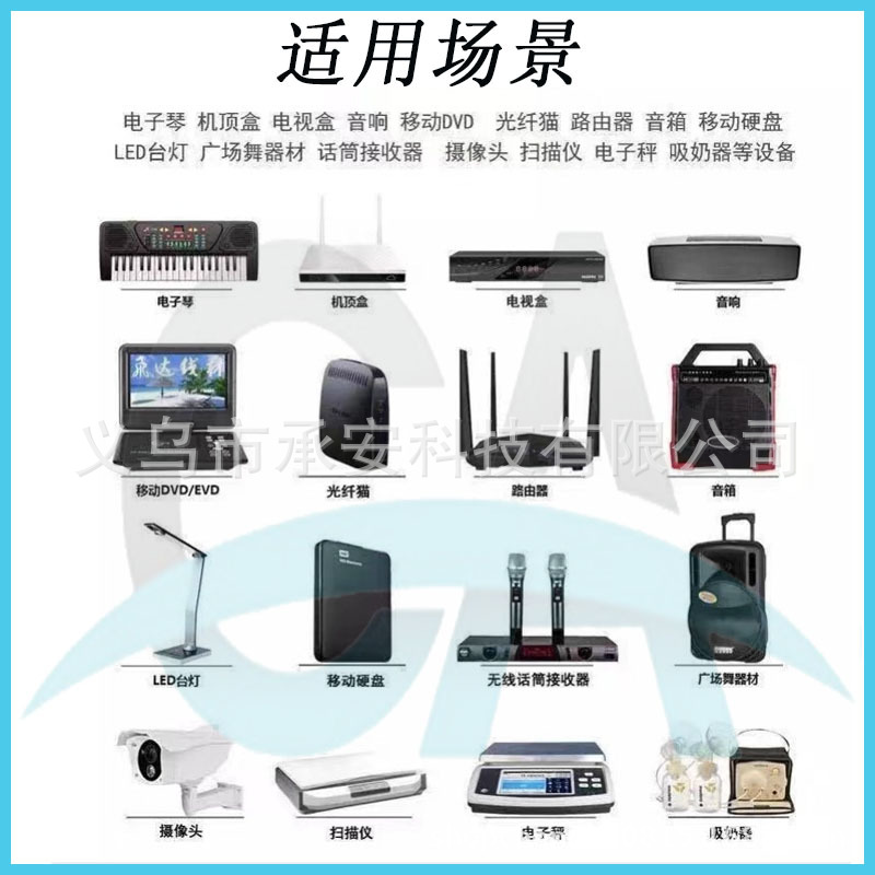 High-quality 12V1A elbow power adapter, LED light strip monitoring router, wall-mounted switching power supply, up to 12W detail image 12