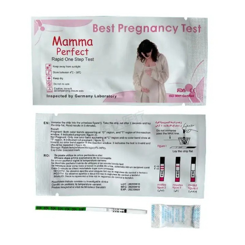 Disposable Early Pregnancy Test Strip, English Independent Box, Home Rapid Pregnancy Test Card, Early Pregnancy Test Strip Item Picture