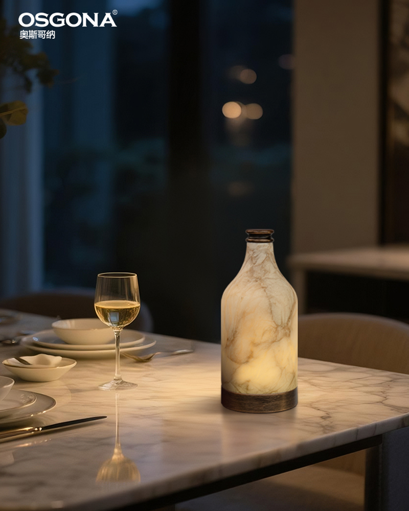 Creative table lamp, marble ambient lamp, decorative item, night light, girl decoration table lamp Item Picture