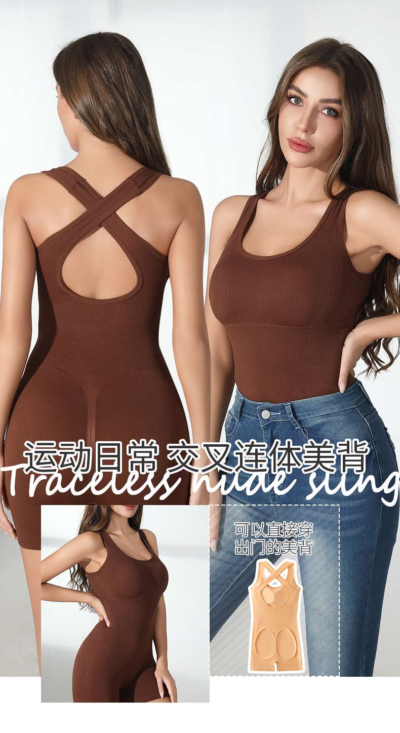 Cross-border body-shaping one-piece briefs detail image 3