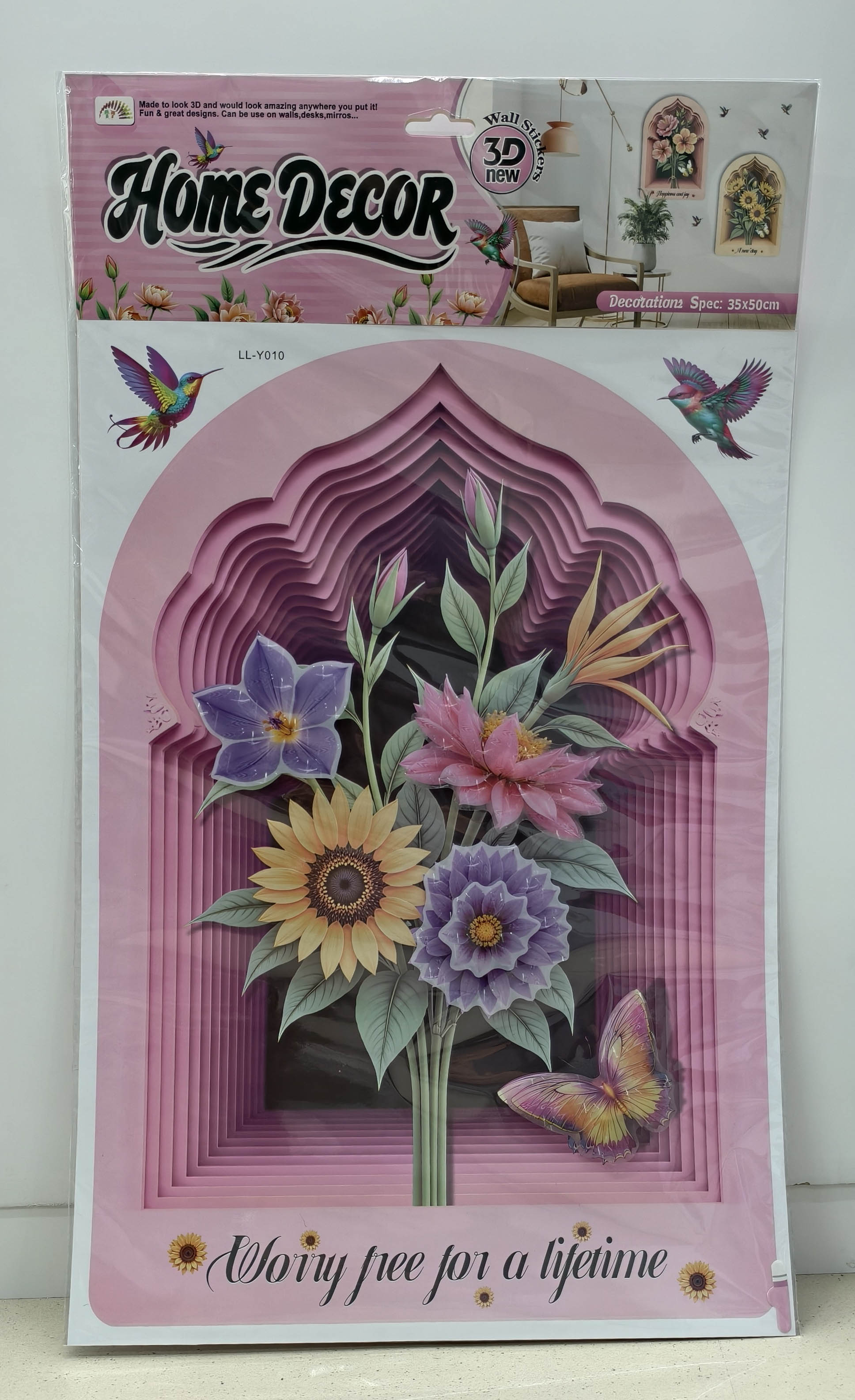 The LL-Y photo frame is decorated with layers of stickers