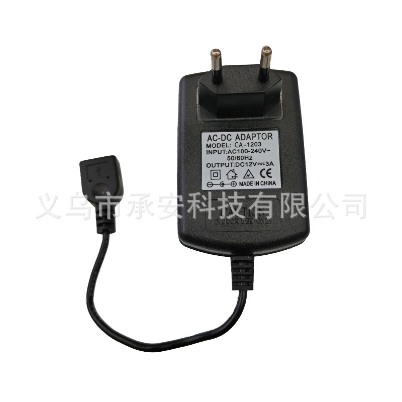 The brand-new IC12V3A switching power supply adapter, USB female power supply, router and set-top box provide stable output detail image 12
