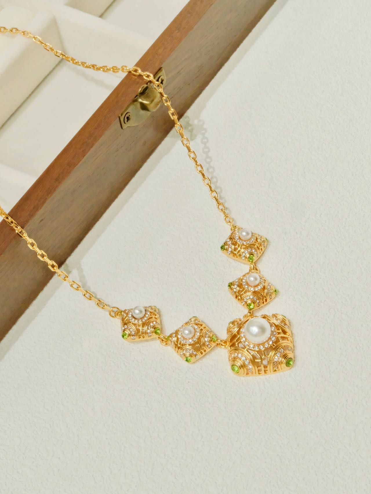 珠宝项链翡翠挂坠小樱桃配件不锈钢饰品链条绳子时尚百搭挂坠