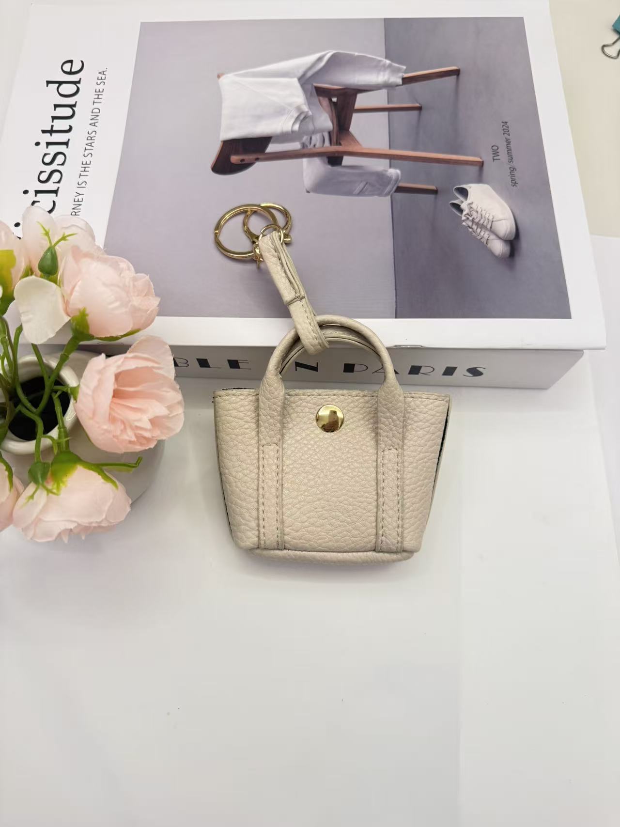 便携休闲钥匙包钥匙扣零钱包零钱包女小钱包迷你小巧卡包硬币袋韩版可爱学生手拿钥匙包白底实物图