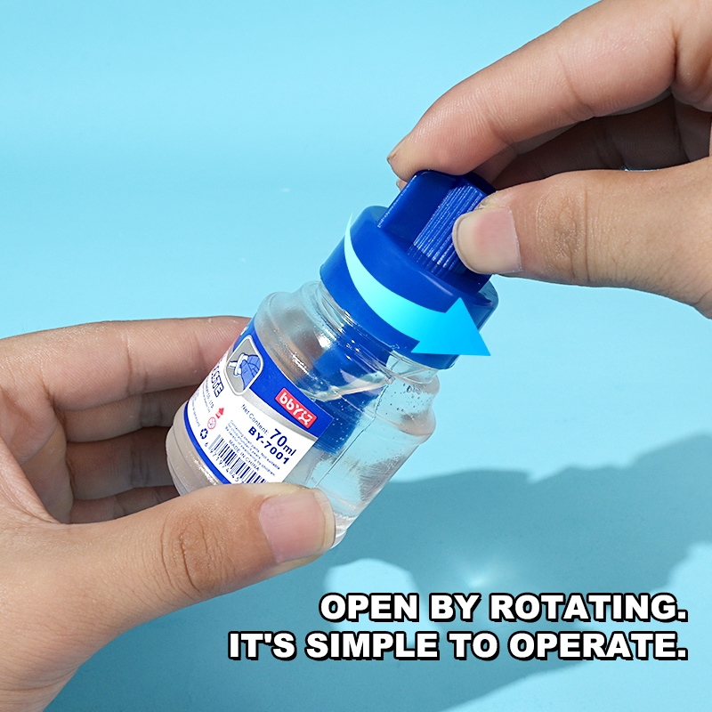 BY-7001 English Version with Brush Adhesive, 70ml, student-specific, environmentally friendly, fast bonding, easy to use, odorless, and free of formaldehyde details Picture